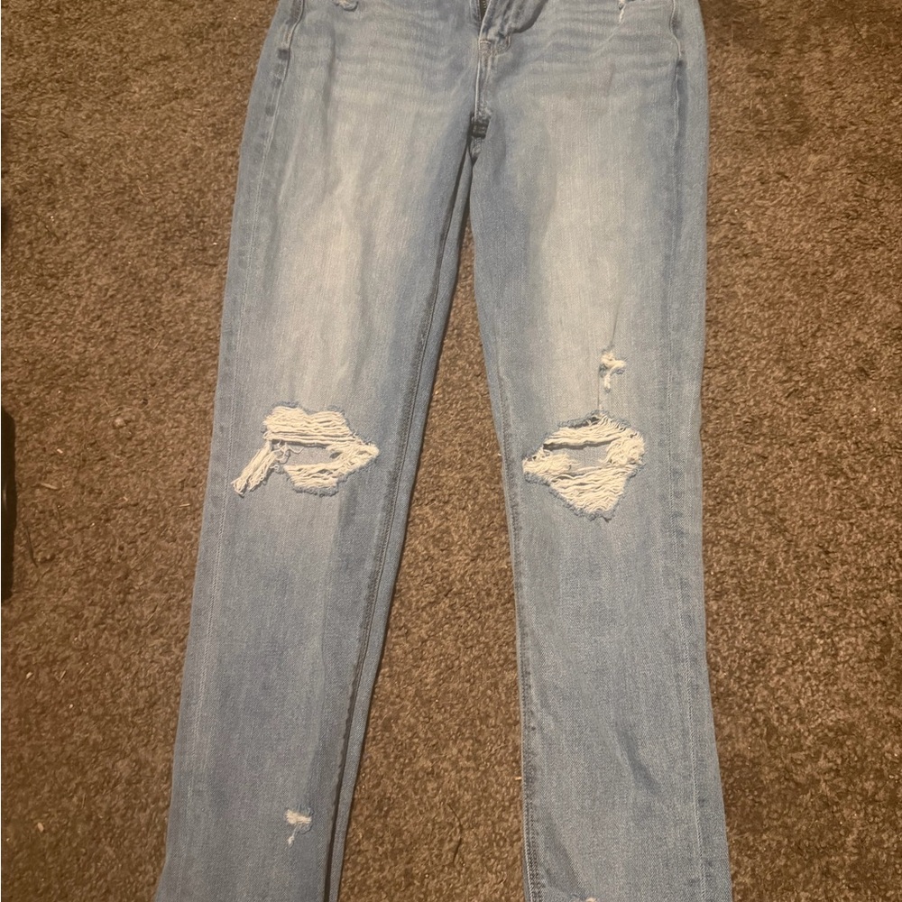 American Eagle Outfitters Light Blue Distressed Jeans
